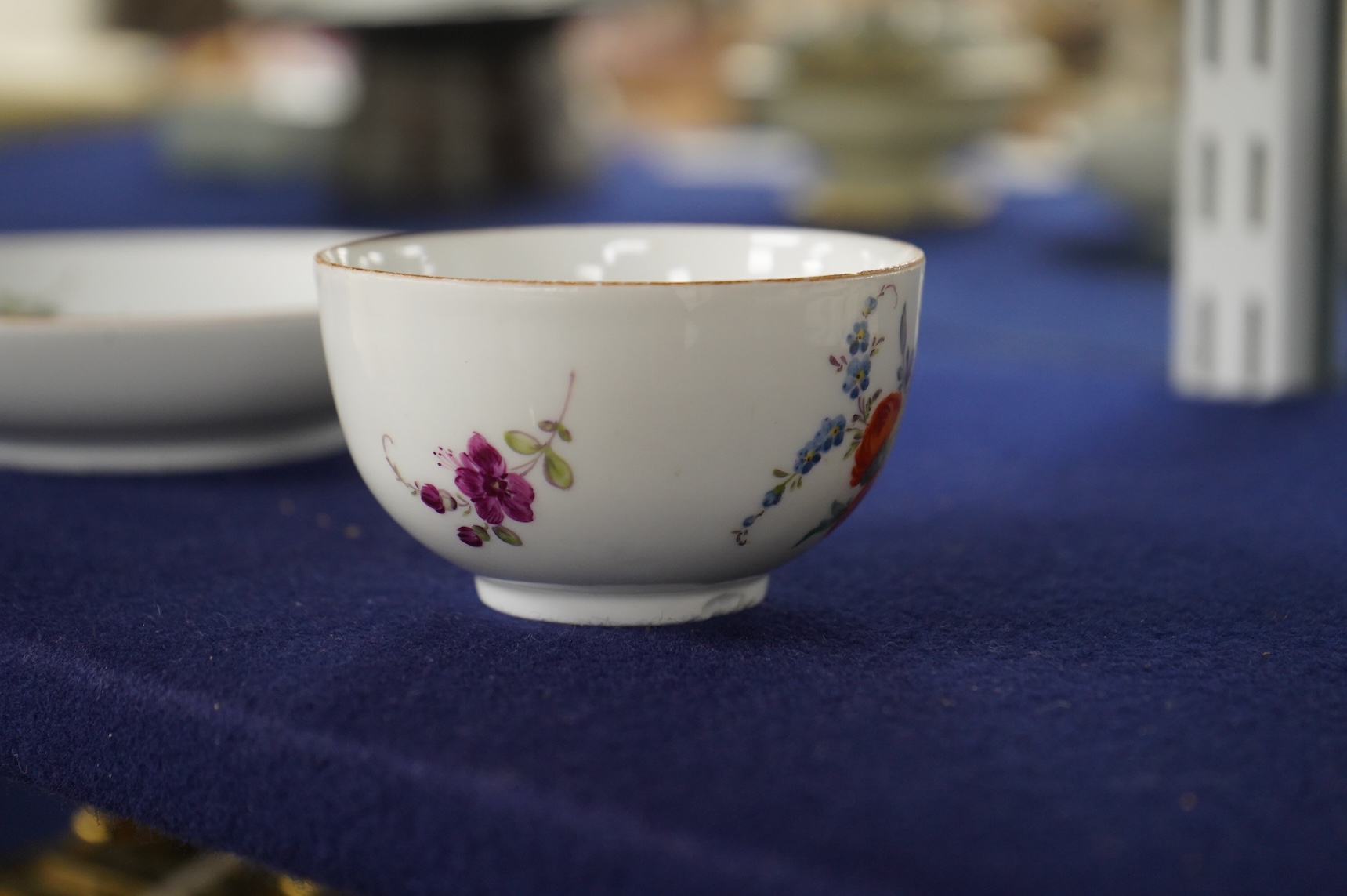 A Meissen Marcolini cup and saucer, 13.5cm diameter.